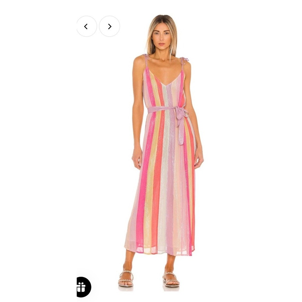 NWT Sundress CARY MIX RAINBOW Maxi Dress‎ Size M/L